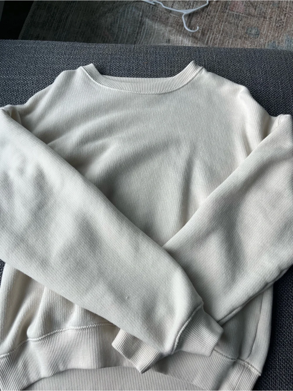 American Eagle Outfitters Men's Crewneck Sweater - Cream